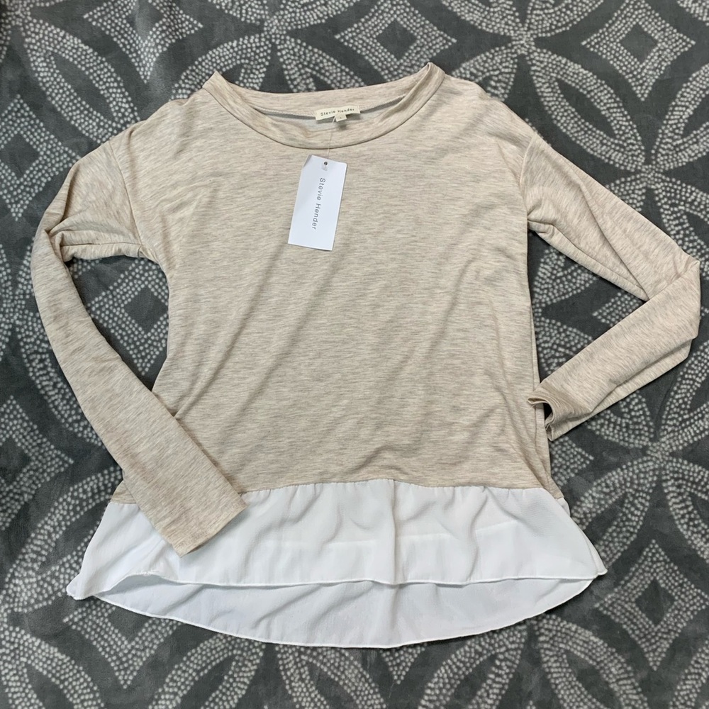 Stevie hender‎ peplum blouse L